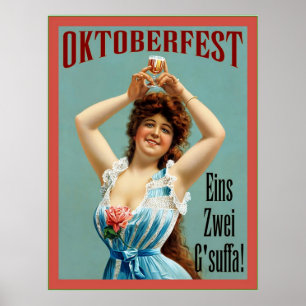 Oktoberfest ~ Vintage Bavarian Advertising Poster