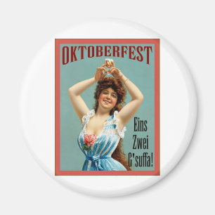 Oktoberfest  ~ Vintage Bavarian Advertising Poster Magnet
