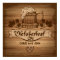 Oktoberfest, vintage poster with wooden