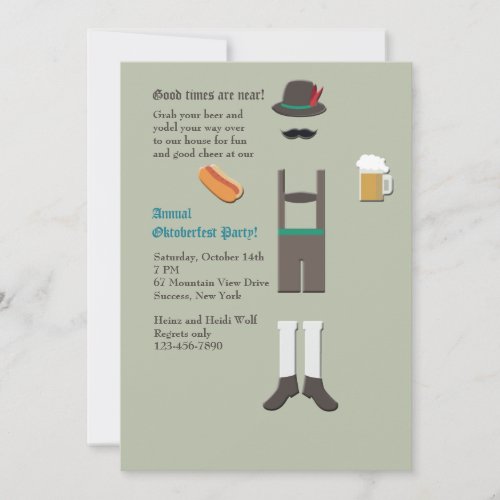 Oktoberfest Wear Party Invitation