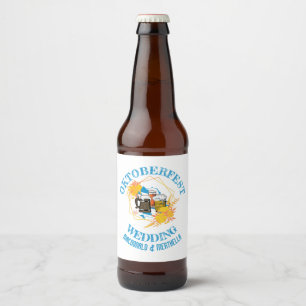 OKTOBERFEST Wedding Beer Bottle Label