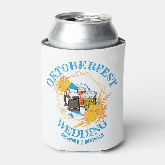 OKTOBERFEST Wedding Can Cooler (Can Front)