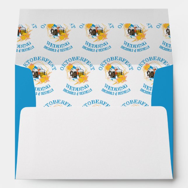 OKTOBERFEST Wedding  Envelope (Back (Bottom))