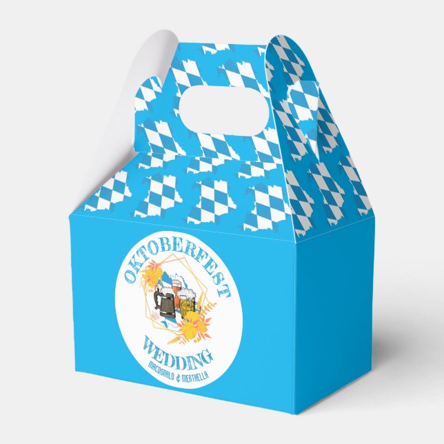 OKTOBERFEST Wedding Favor Boxes (Front Side)