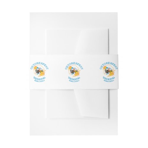 OKTOBERFEST WEDDING INVITATION BELLY BAND