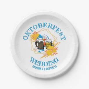 OKTOBERFEST Wedding Paper Plates