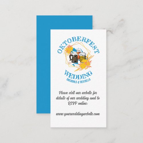 OKTOBERFEST WEDDING Website Enclosure Card