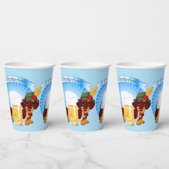 Oktoberfest Weiner  Paper Cups (Multi)