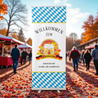 Oktoberfest Welcome Banner in German Language