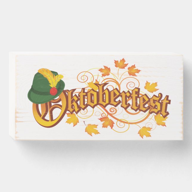 Oktoberfest Wood Box Sign (Front Horizontal)