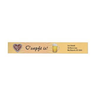 Oktoberfest Wraparound Return Adress Labels