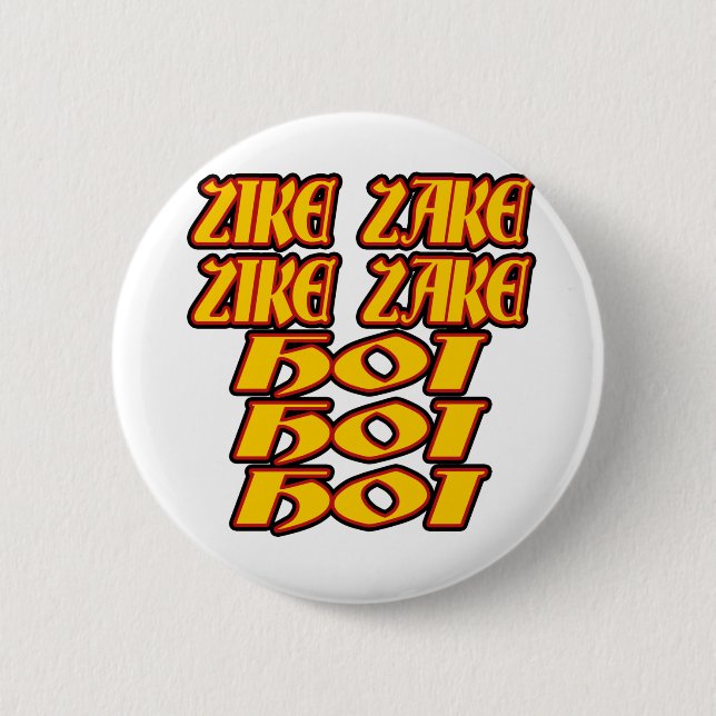 Oktoberfest Zike Zake Pinback Button (Front)