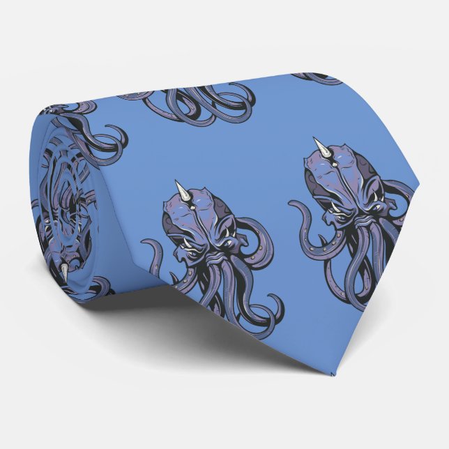 Oktopus Octopus Neck Tie (Rolled)