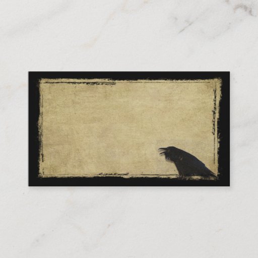 Customizable Ol' Black Raven- Prim Biz Cards Business Cards