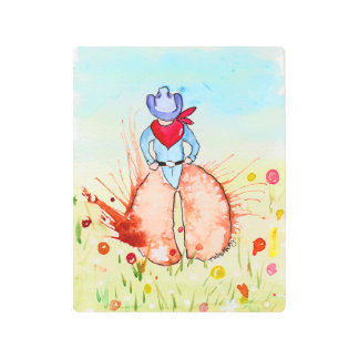 Ol' Cowpoke Metal Print