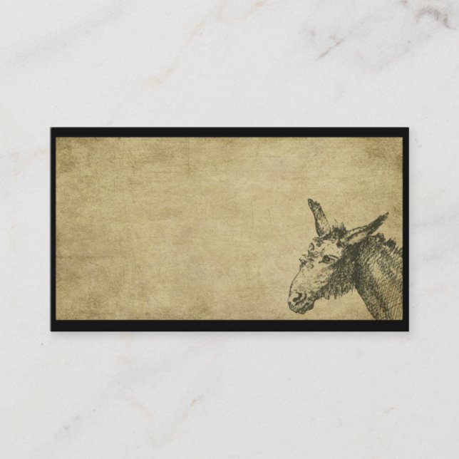Ol' Donkey- Prim Business Cards (Front)