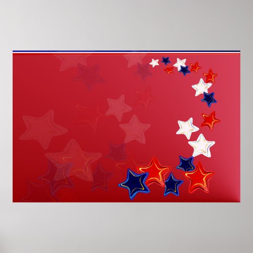 Ol Glory Stars Poster