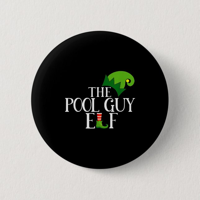 Ol Guy Elf Matching Family Group Christmas Party P Button (Front)