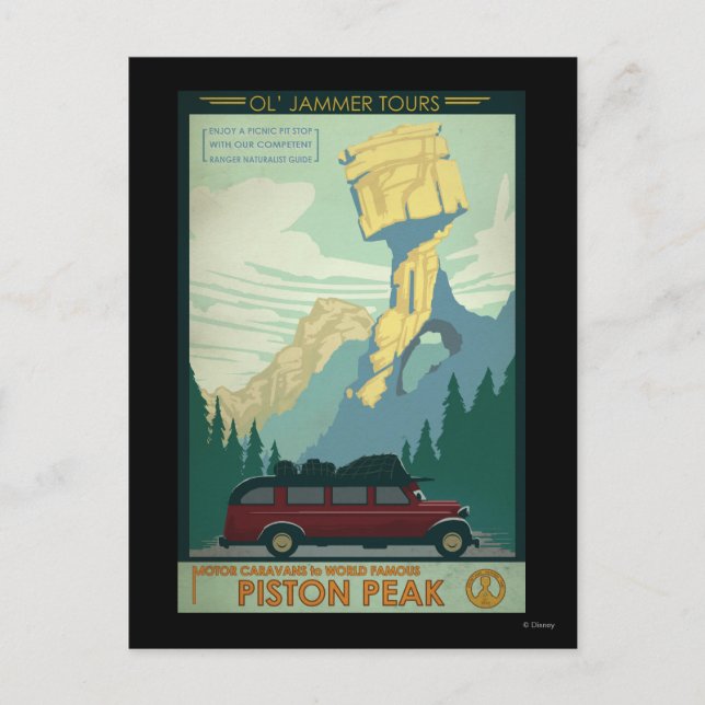 Ol' Jammer Tours Illustration Postcard (Front)