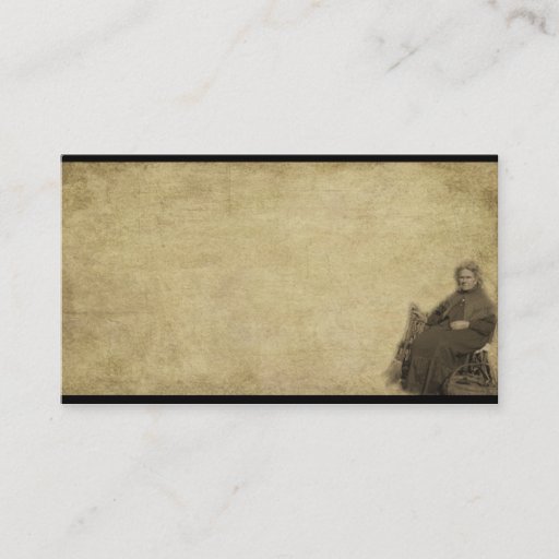 Customizable Ol' Lady In Her Chair- Prim Biz Cards Business Card