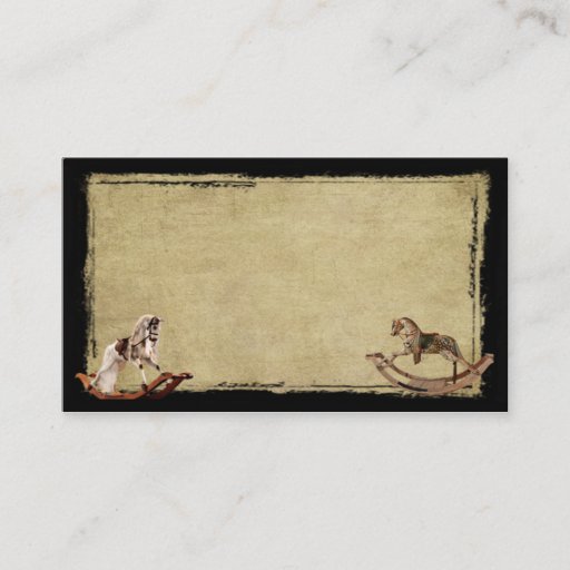 Customizable Ol' Rocking Horses - Prim Biz Cards Business Card