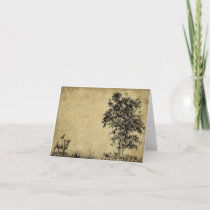Ol Tree, Sheep & Crow - Prim Lil Note Card