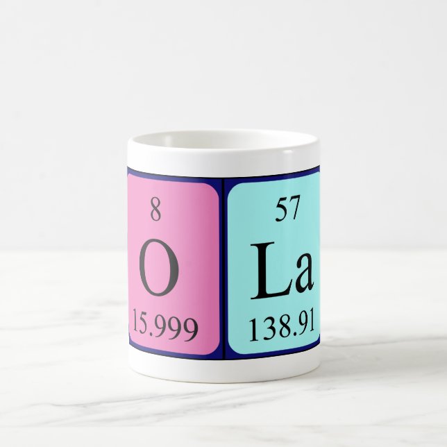 Ola periodic table name mug (Center)