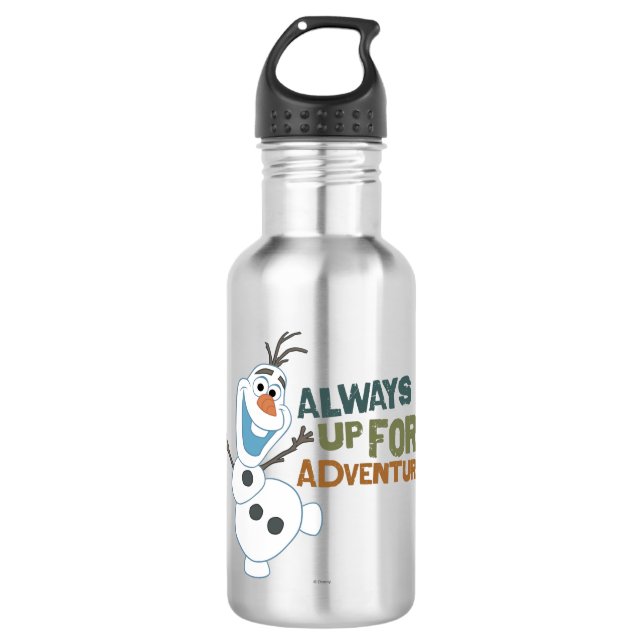 Olaf | Always up for Adventure Water Bottle (Front)