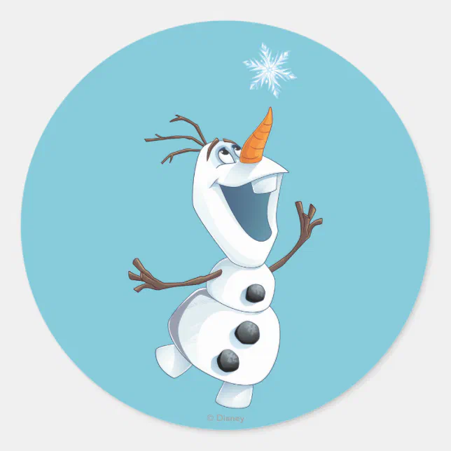 Olaf | Blizzard Buddy Classic Round Sticker | Zazzle