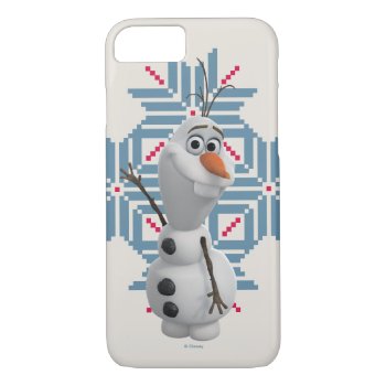 Olaf | Blue Snowflake Iphone 8/7 Case by frozen at Zazzle