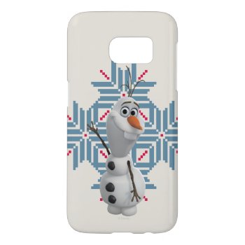 Olaf | Blue Snowflake Samsung Galaxy S7 Case by frozen at Zazzle