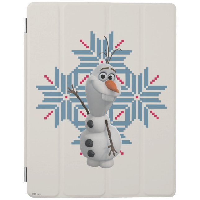 Olaf | Blue Snowflake iPad Smart Cover (Front)