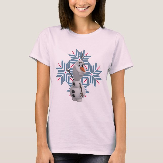 Olaf | Blue Snowflake T-Shirt (Front)