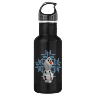 Olaf Blue Snowflake Water Bottle