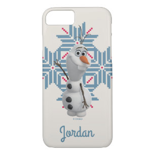 Olaf Blue Snowflake Your Name iPhone 8/7 Case