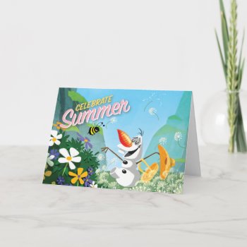 Olaf | Celebrate Summer Card by frozen at Zazzle