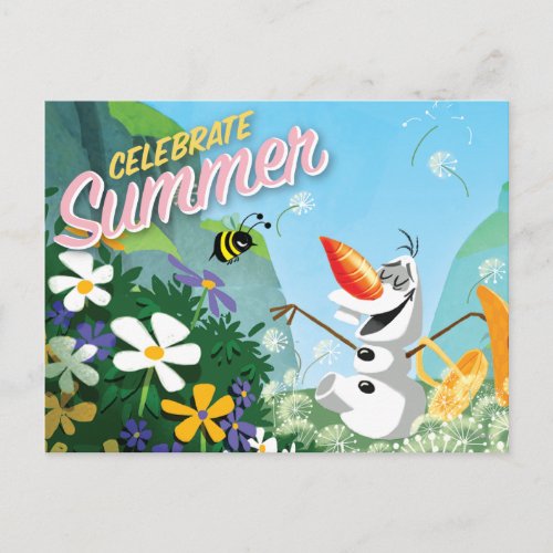 Olaf  Celebrate Summer Postcard