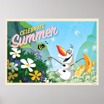 Olaf | Celebrate Summer Poster by frozen at Zazzle