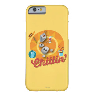 Olaf   Chillin' in Orange Circle Barely There iPhone 6 Case