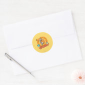 Olaf | Chillin' in Orange Circle Classic Round Sticker (Envelope)