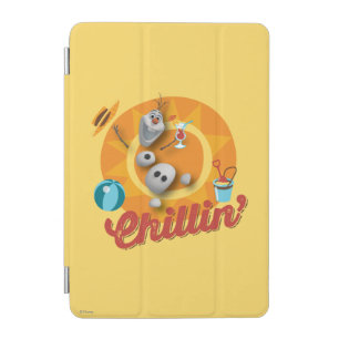 Olaf   Chillin' in Orange Circle iPad Mini Cover