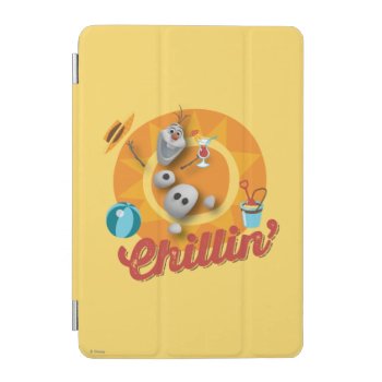 Olaf | Chillin' In Orange Circle Ipad Mini Cover by frozen at Zazzle