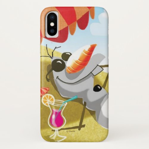 Olaf  Chillin in the Sunshine iPhone X Case