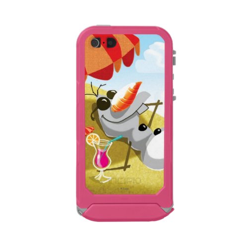 Olaf  Chillin in the Sunshine Waterproof Case For iPhone SE55s