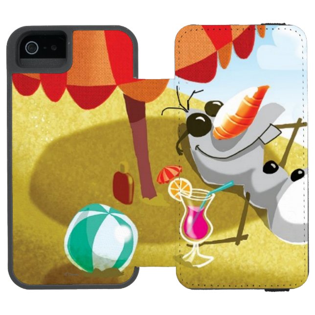 Olaf | Chillin' in the Sunshine Incipio iPhone Wallet Case (Folio Open)