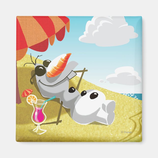 Olaf | Chillin' in the Sunshine Magnet (Front)