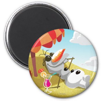 Olaf | Chillin' In The Sunshine Magnet by frozen at Zazzle