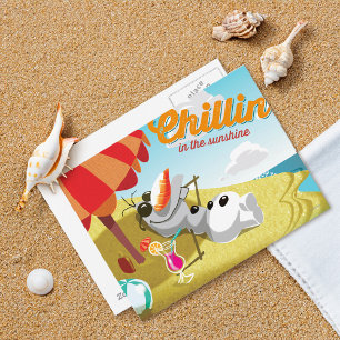 Olaf   Chillin' in the Sunshine Postcard