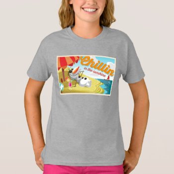 Olaf | Chillin' In The Sunshine T-shirt by frozen at Zazzle