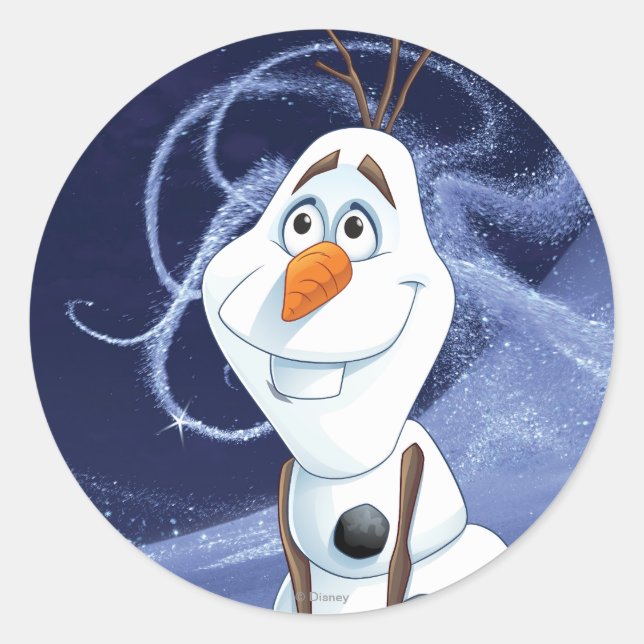Olaf | Cool Little Hero Classic Round Sticker (Front)